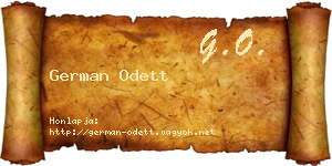 German Odett névjegykártya